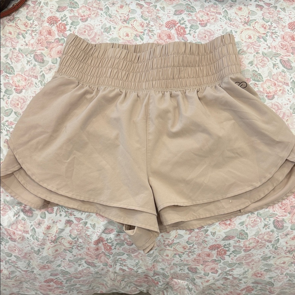 Women's Tan Athletic Shorts